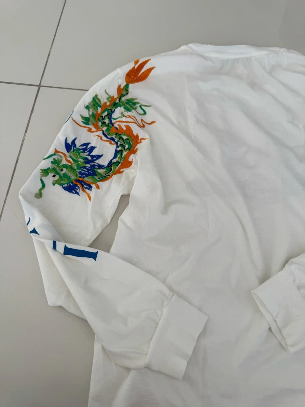 Gucci Embroidered Long Sleeve Tee